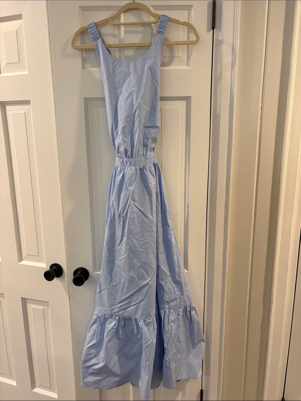 English Factory Light Blue Midi Tank Dress